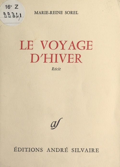 Couverture ebook de Le voyage d'hiver, de Marie-Reine Sorel