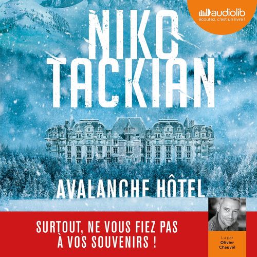 audiobook cover of Avalanche Hôtel, by Niko Tackian