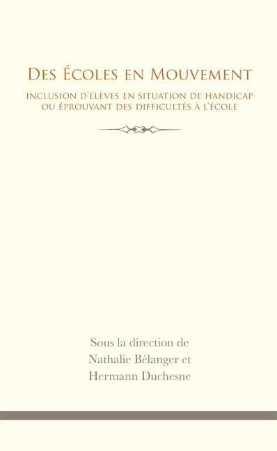 Couverture ebook de Des Écoles en mouvement, de Belanger Nathalie