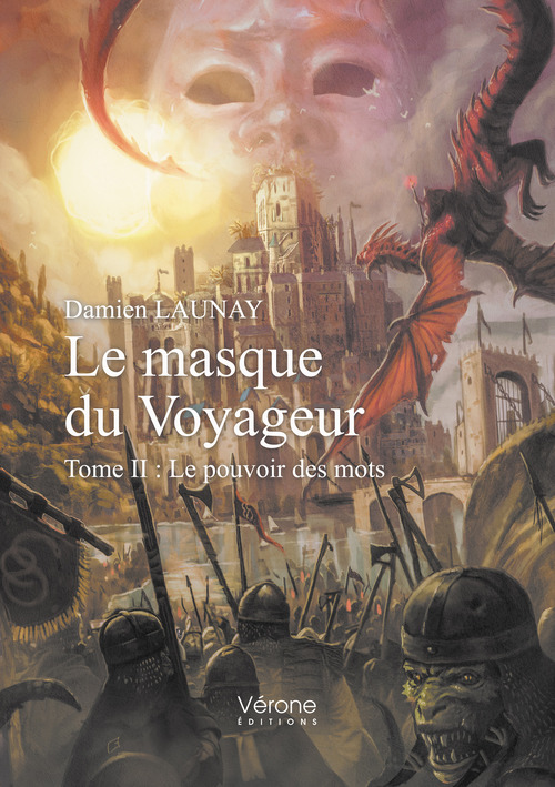Couverture ebook de Le masque du Voyageur - Tome II : Le pouvoir des mots, de Damien Launay