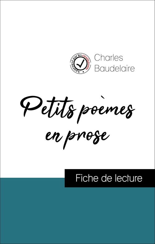 ebook cover of Petits poèmes en prose de Baudelaire (Fiche de lecture de référence), by Charles Baudelaire