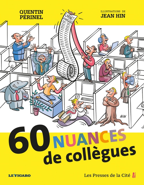 ebook cover of 60 nuances de collègues, by Quentin Périnel