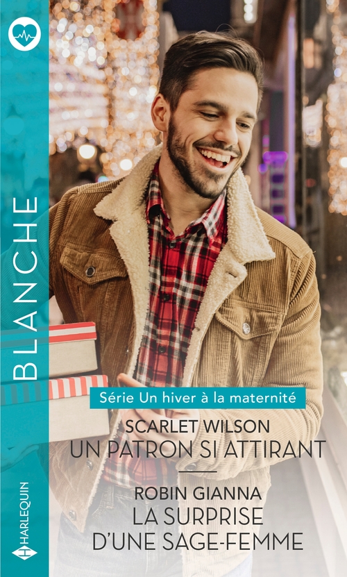 Couverture ebook de Un patron si attirant - La surprise d'une sage-femme, de Robin Gianna, Scarlet Wilson