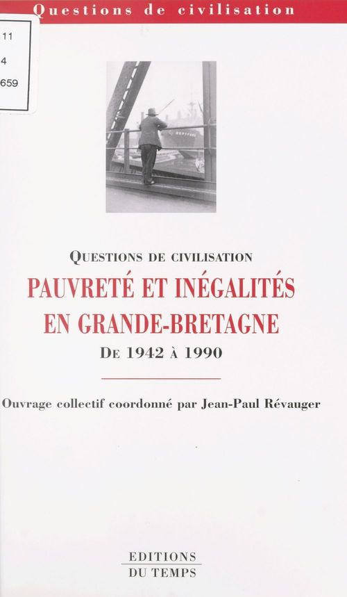 ebook cover of Pauvreté et inégalités en Grande-Bretagne de 1942 à 1990, by Jean-paul Révauger
