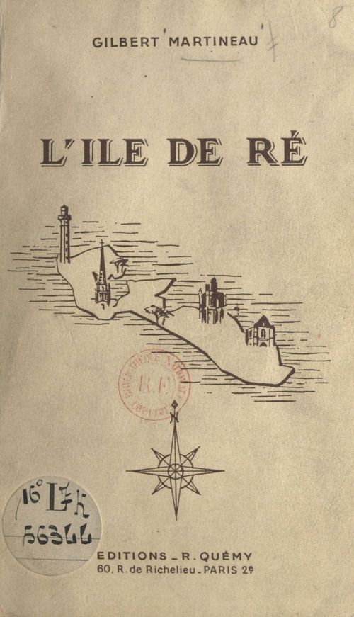 Couverture ebook de L'île de Ré, de Gilbert Martineau