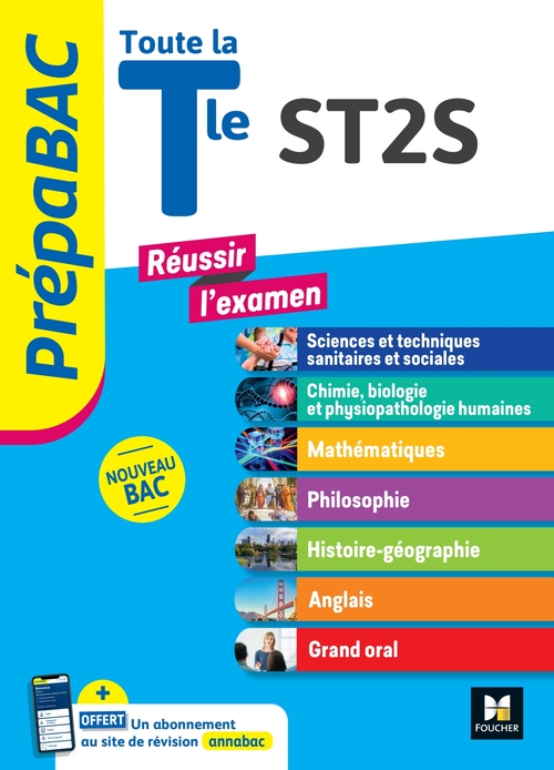 ebook cover of PREPABAC - Toute la terminale ST2S - Contrôle continu et épreuves finales - Révision 2026, by Audrey Bebert-Mion, Renaud Burrowes, Annie Goulvent, Bernard Verlant, Frédérique Le Graverend, Walter Vassiaux, Bousso N
