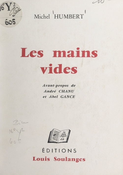 ebook cover of Les mains vides, by Michel Humbert