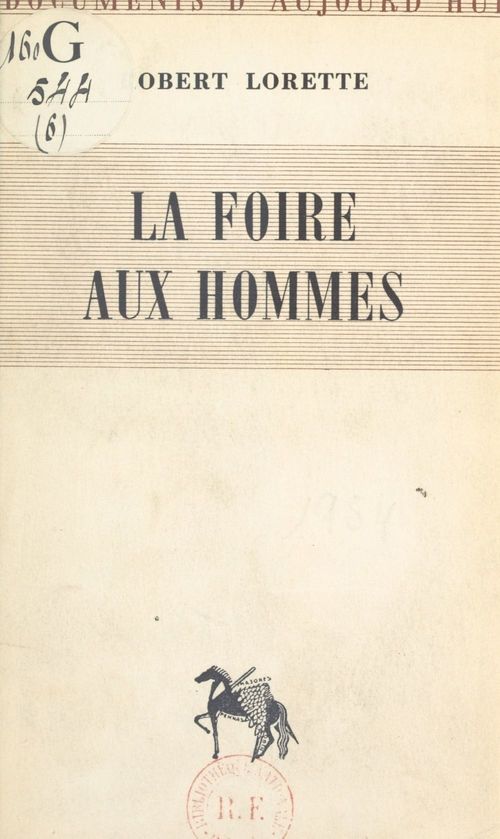 Couverture ebook de La foire aux hommes, de Robert Lorette