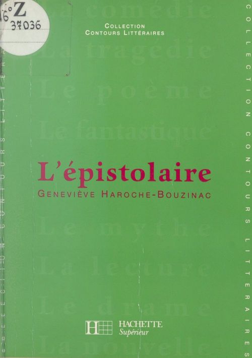 ebook cover of L'épistolaire, by Geneviève Haroche-Bouzinac