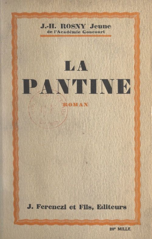 ebook cover of La Pantine, by J.-H. Rosny Jeune