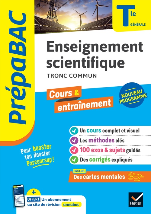 ebook cover of Prépabac - Enseignement scientifique Tle générale - Bac 2027, by Jean-Paul Berthelot, Martine Salmon, Bruno Semelin, Arnaud Blin, Marc Cantaloube, Grégory D'Orlando, Ludovic Dion, Laure