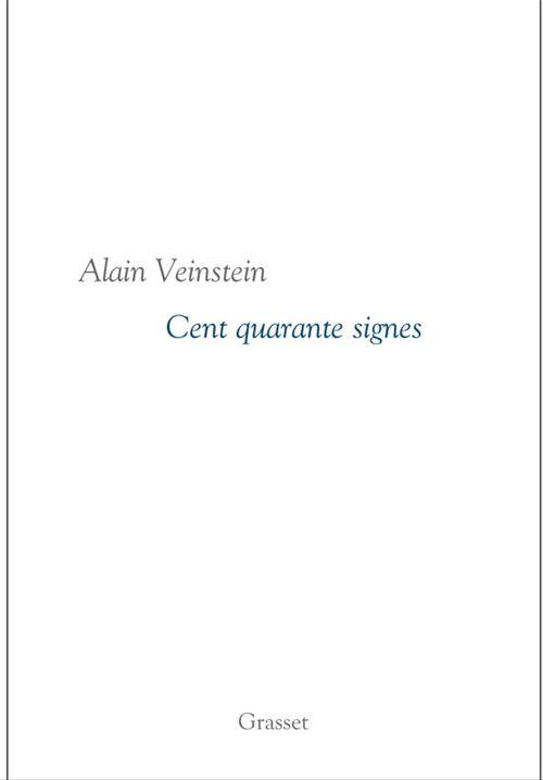 Couverture ebook de Cent quarante signes, de Alain Veinstein