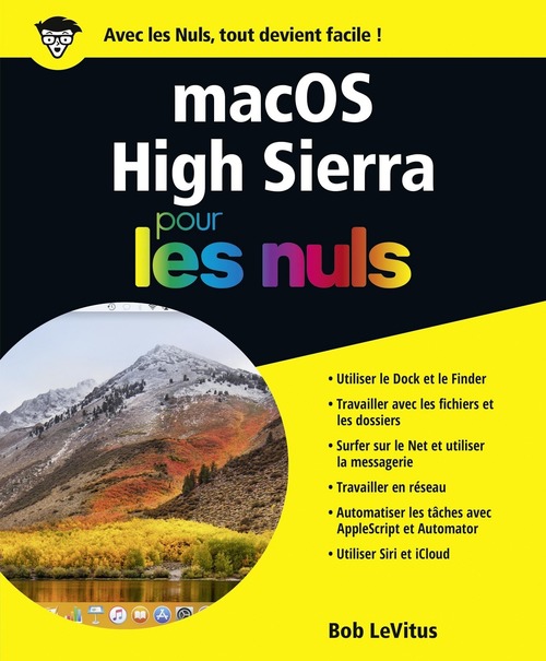 Couverture ebook de MacOS High Sierra pour les nuls, de Bob LeVitus