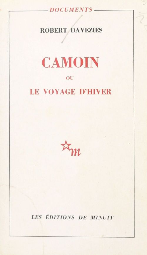 ebook cover of Camoin ou Le voyage d'hiver, by Robert Davezies