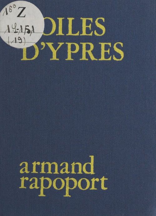 Couverture ebook de Toiles d'Ypres, de Armand Rapoport