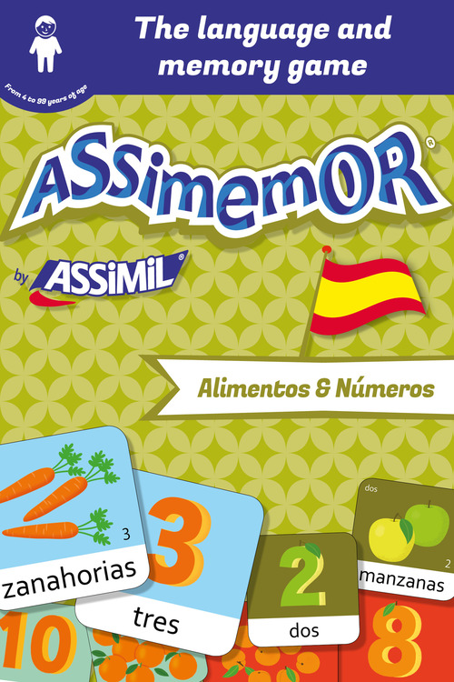 Couverture ebook de Assimemor - My First Spanish Words: Alimentos y Números, de Celadon, Jean-Sebastien Deheeger