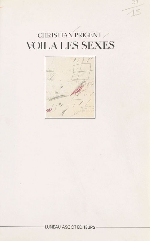 Couverture ebook de Voilà les sexes, de Christian Prigent