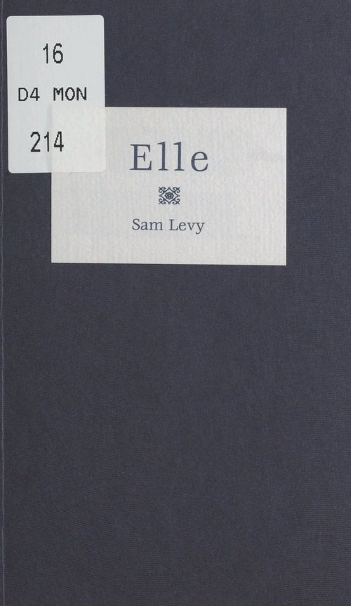Couverture ebook de Elle, de Sam Levy