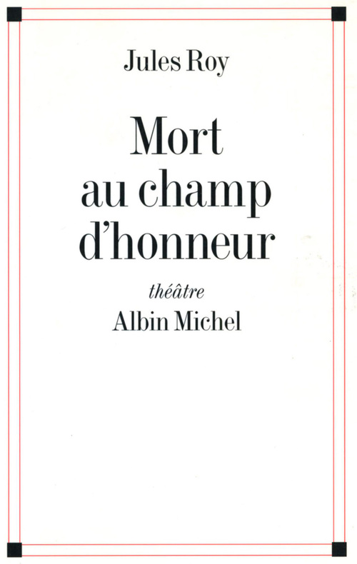 Couverture ebook de Mort au champ d'honneur, de Jules Roy