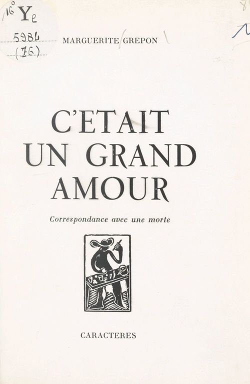 Couverture ebook de C'était un grand amour, de Marguerite Grepon