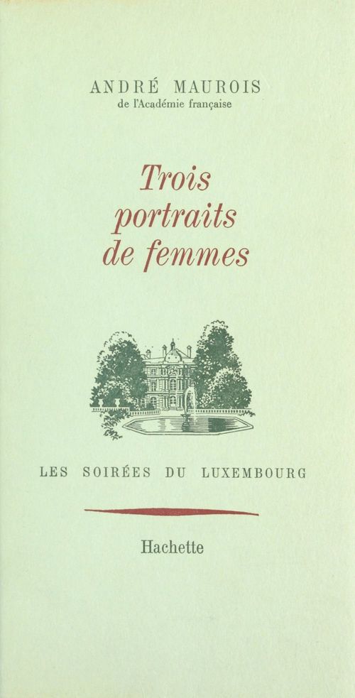 Couverture ebook de Trois portraits de femmes, de André Maurois