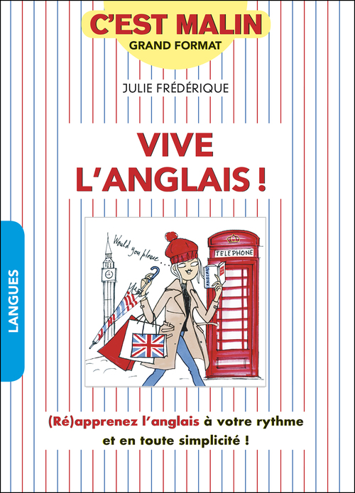 Couverture ebook de Vive l'anglais ! c'est malin, de Julie Frédérique