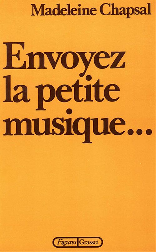 Couverture ebook de Envoyez la petite musique, de Madeleine Chapsal