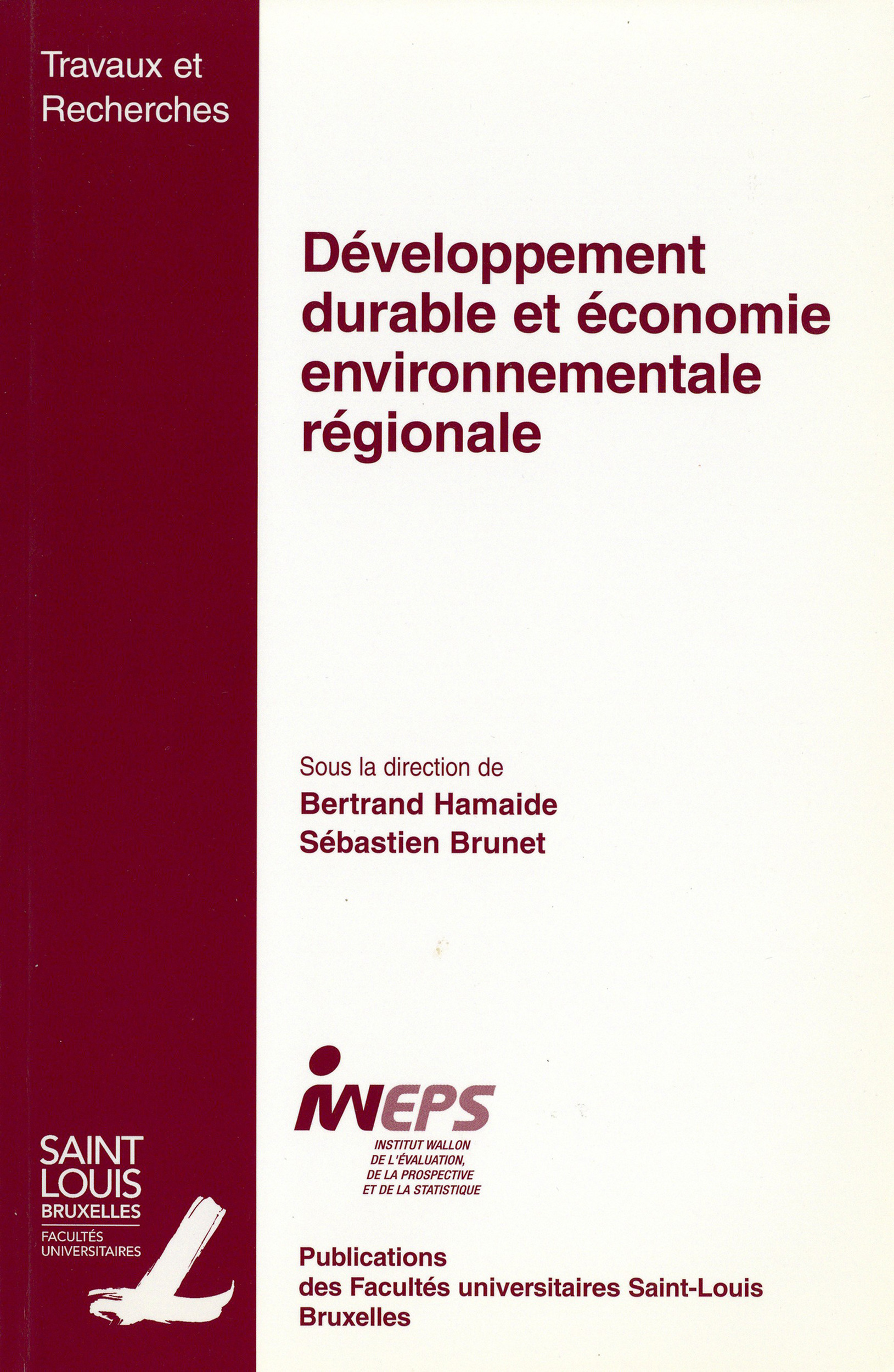 ebook cover of Développement durable et économie environnementale régionale, by