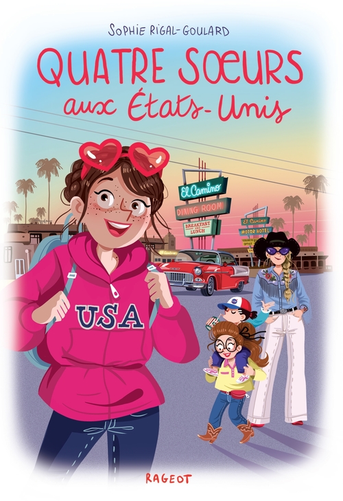 Couverture ebook de Quatre soeurs aux États-Unis, de Sophie Rigal-Goulard