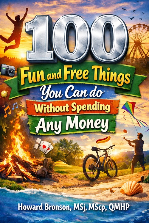 Couverture ebook de 100 Fun and Free Things You Can Do Without Spending Any Money, de Howard Bronson