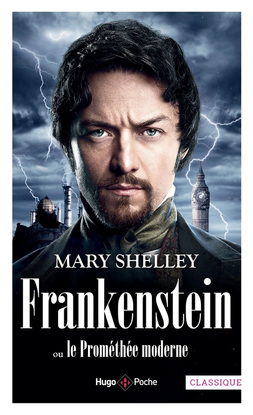 ebook cover of Frankenstein, by Mary Shelley
