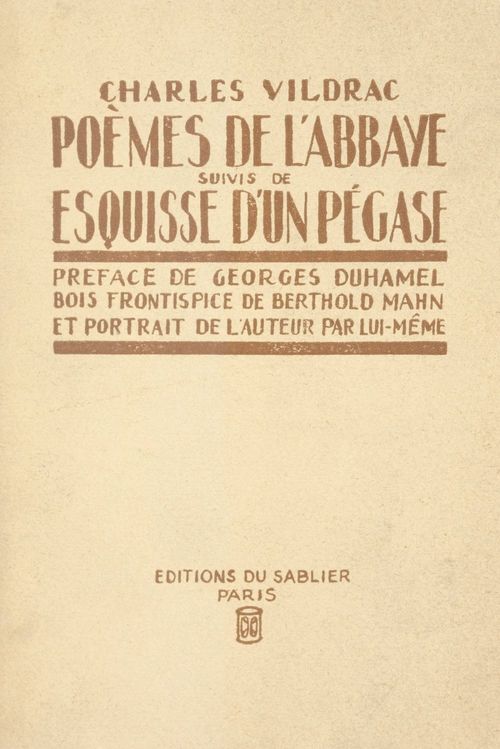 ebook cover of Poèmes de l'abbaye, by Charles Vildrac