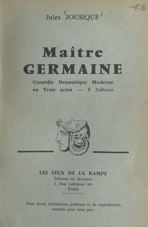 ebook cover of Maître Germaine, by Jules Jousique