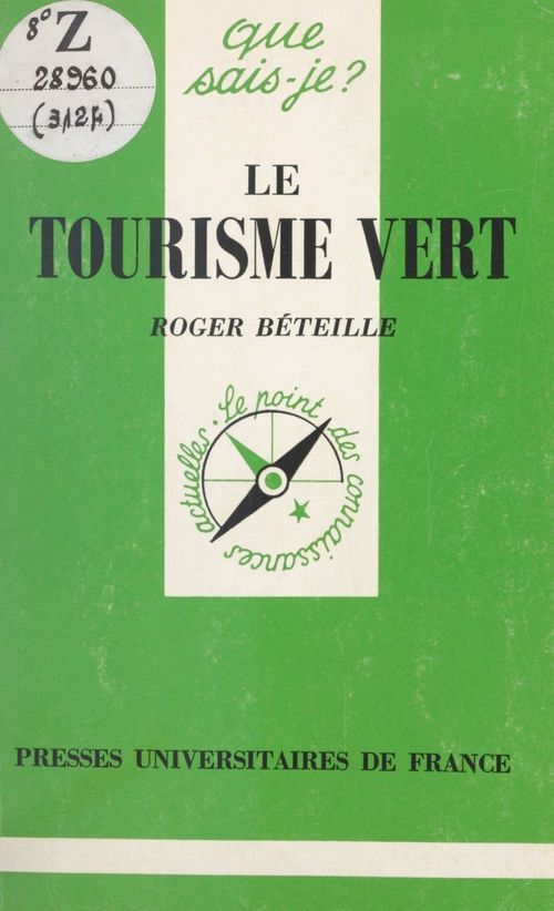 ebook cover of Le Tourisme vert, by Roger Béteille