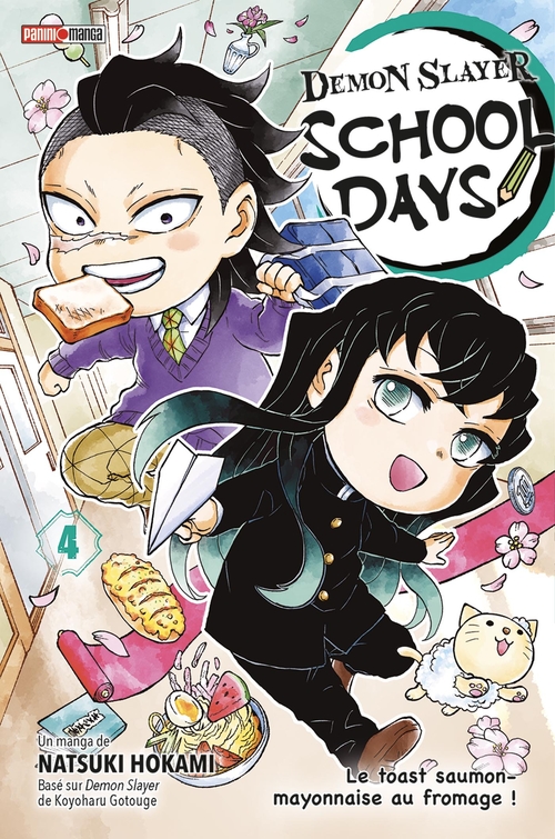 ebook cover of Demon Slayer School Days T04, by Natsuki Hokami, Koyoharu Gotouge