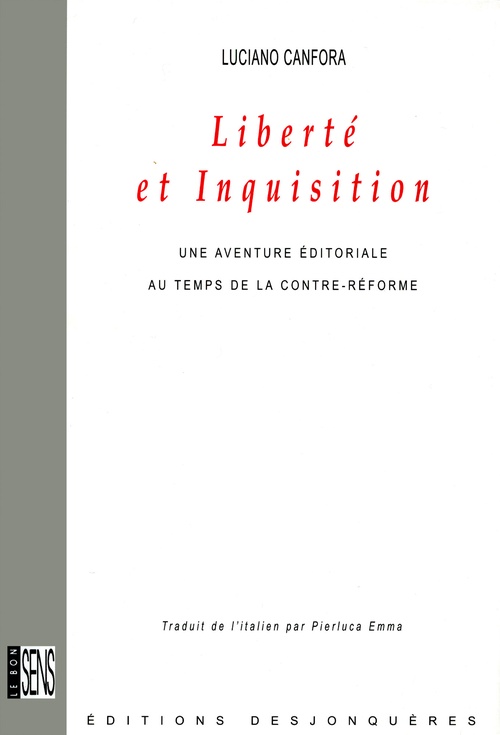 Couverture ebook de Liberté et Inquisition, de Canfora/Luciano