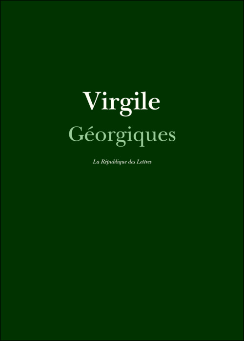 Couverture ebook de Géorgiques, de Virgile