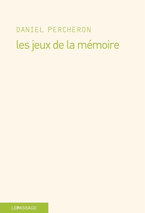 ebook cover of Les jeux de la mémoire, by Daniel Percheron