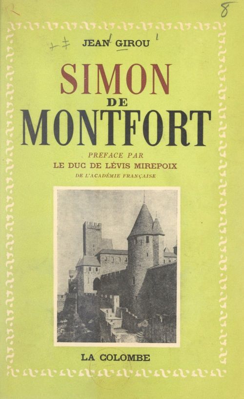 ebook cover of Simon de Montfort, by Jean Girou