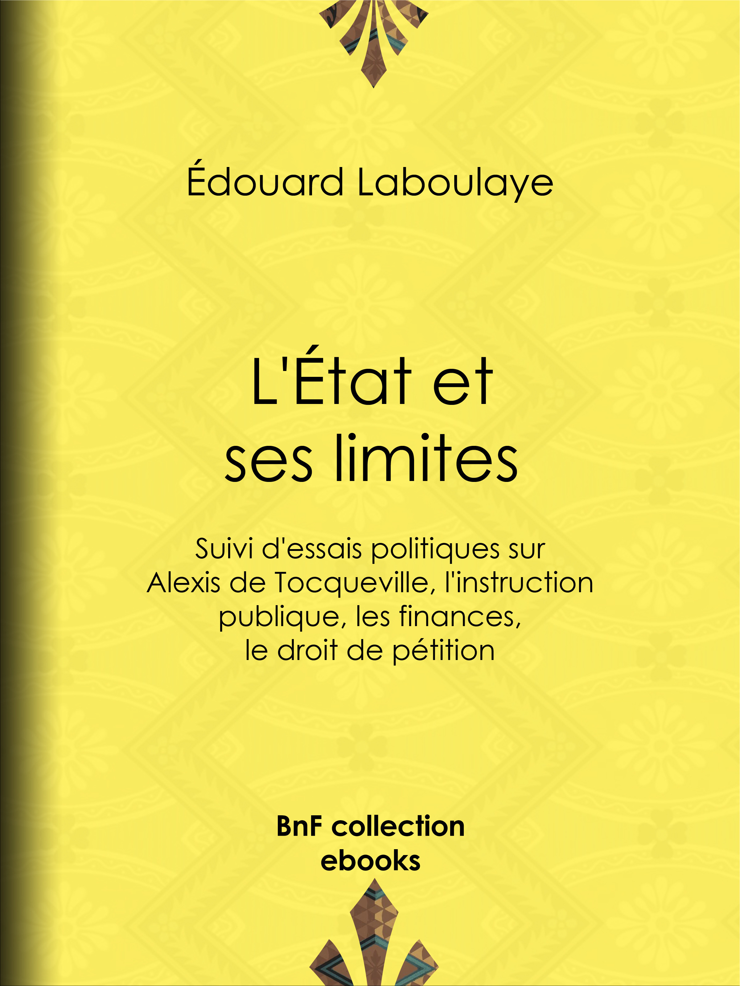 ebook cover of L'État et ses limites, by Edouard Laboulaye