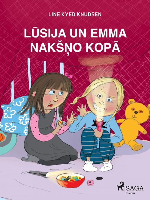 ebook cover of Lusija un Emma naksno kopa, by Line Kyed Knudsen