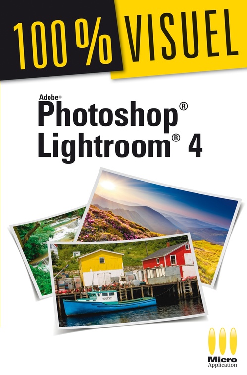 Couverture ebook de Photoshop Lightroom 4 100% Visuel, de Jean-Claude Vallot