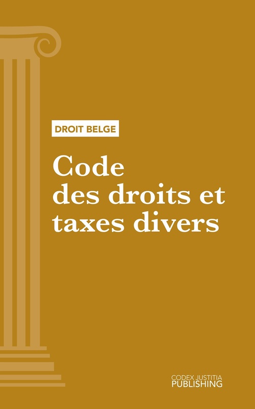 Couverture ebook de Code des droits et taxes divers, de Various