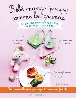 Couverture ebook de Bébé mange presque comme les grands, de Collectif