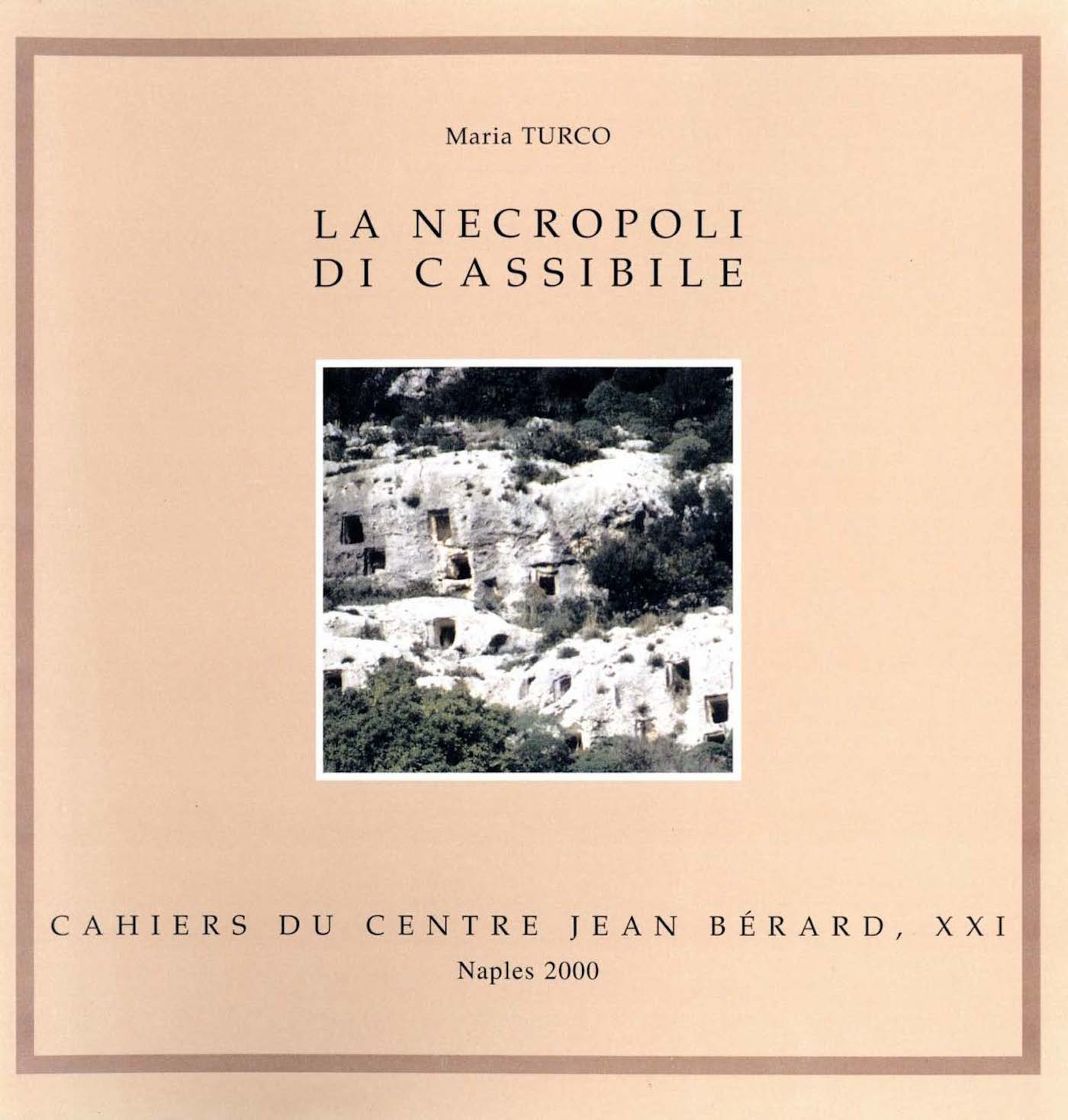 Couverture ebook de La necropoli di Cassibile, de Turco M.