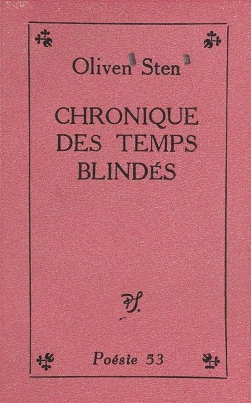 Couverture ebook de Chronique des temps blindés, de Oliven Sten