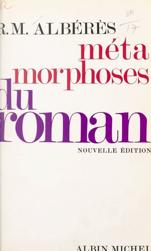 ebook cover of Métamorphoses du roman, by Rene Marill Alberes