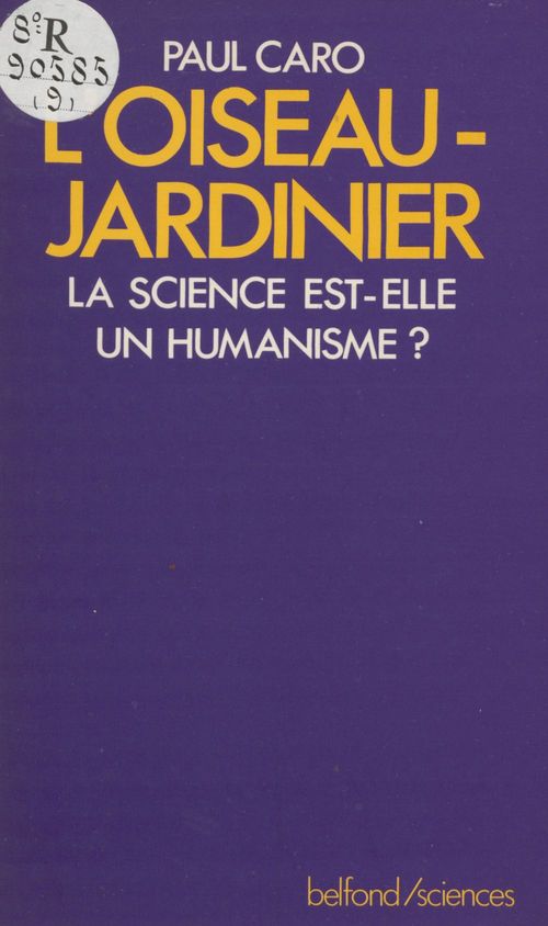 Couverture ebook de L'Oiseau jardinier, de Paul Caro