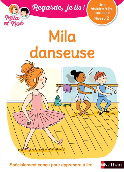 Couverture ebook de Mila danseuse - Niveau 2, de Eric Battut