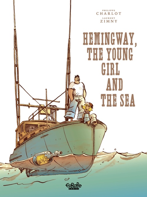 Couverture ebook de Hemingway, the Young Girl and the Sea, de Philippe Charlot